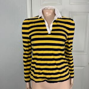 Vintage Y2K Ralph Ralph Lauren Women's Shirt Small Polo Striped Cotton Q3-16